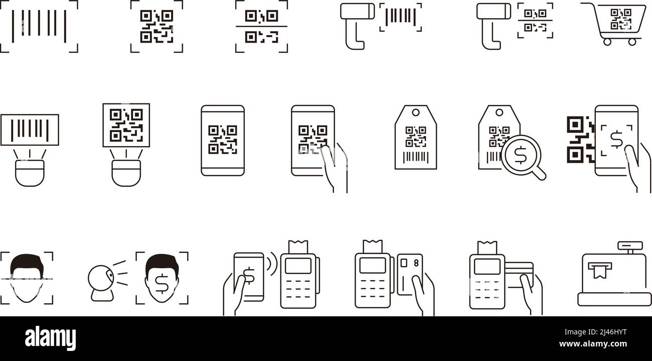Set di icone del metodo di pagamento, illustrazione del vettore Illustrazione Vettoriale