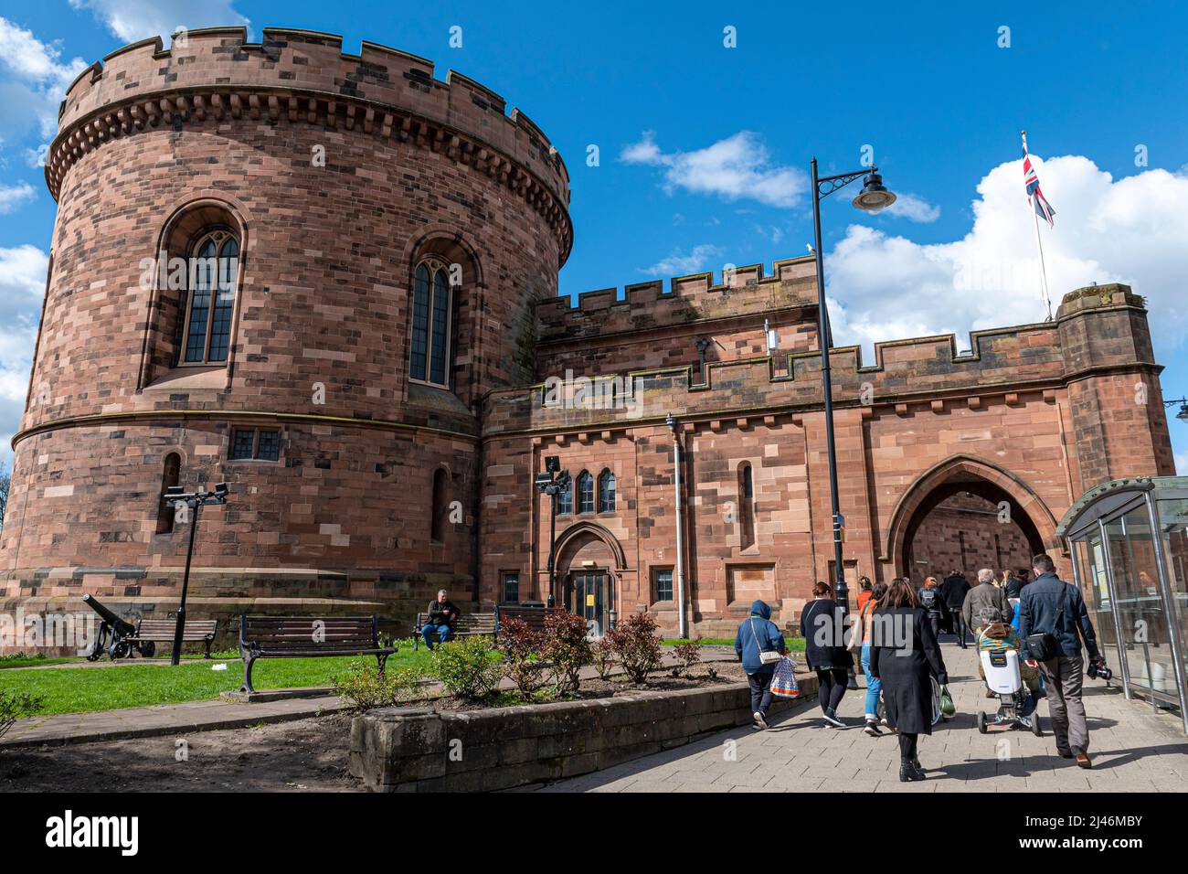 Cittadella di Carlisle Foto Stock