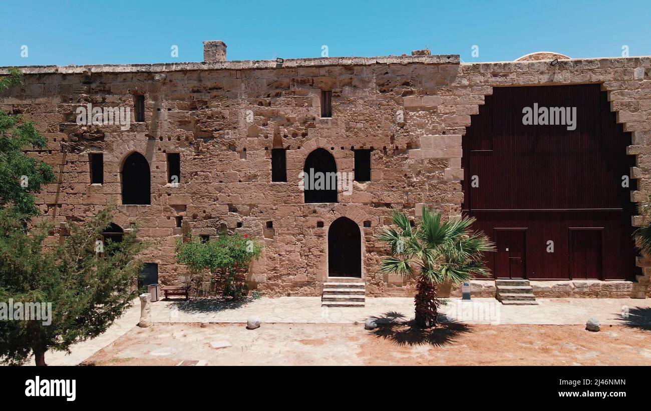 Kyrenia Castello edificio medievale e storico porto vecchio a Kyrenia, Nord Cipro Foto Stock