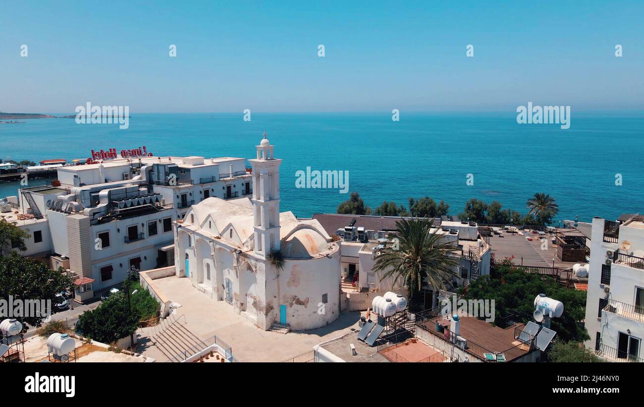 Kyrenia Castello edificio medievale e storico porto vecchio a Kyrenia, Nord Cipro Foto Stock