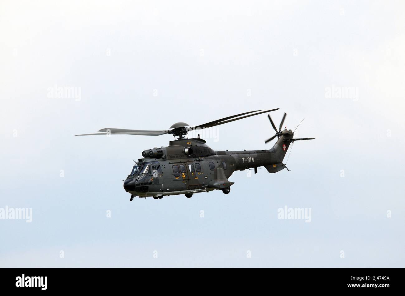 Forza aerea svizzera "Super Puma". Foto Stock