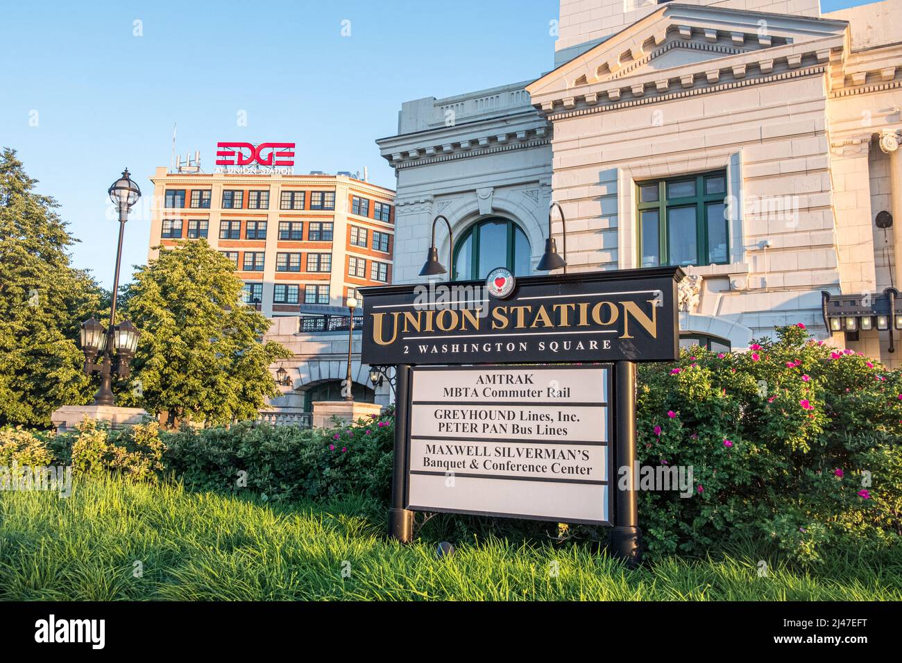La Union Station a Worcester, Massachusetts Foto Stock
