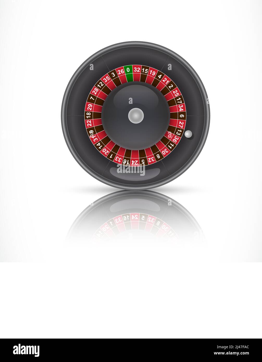 Illustrazione della roulette nel casinò. Gioco d'azzardo, gioco, fortuna. Concetto di fortuna. Può essere utilizzato per argomenti come gioco, fortuna, dipendenza Illustrazione Vettoriale