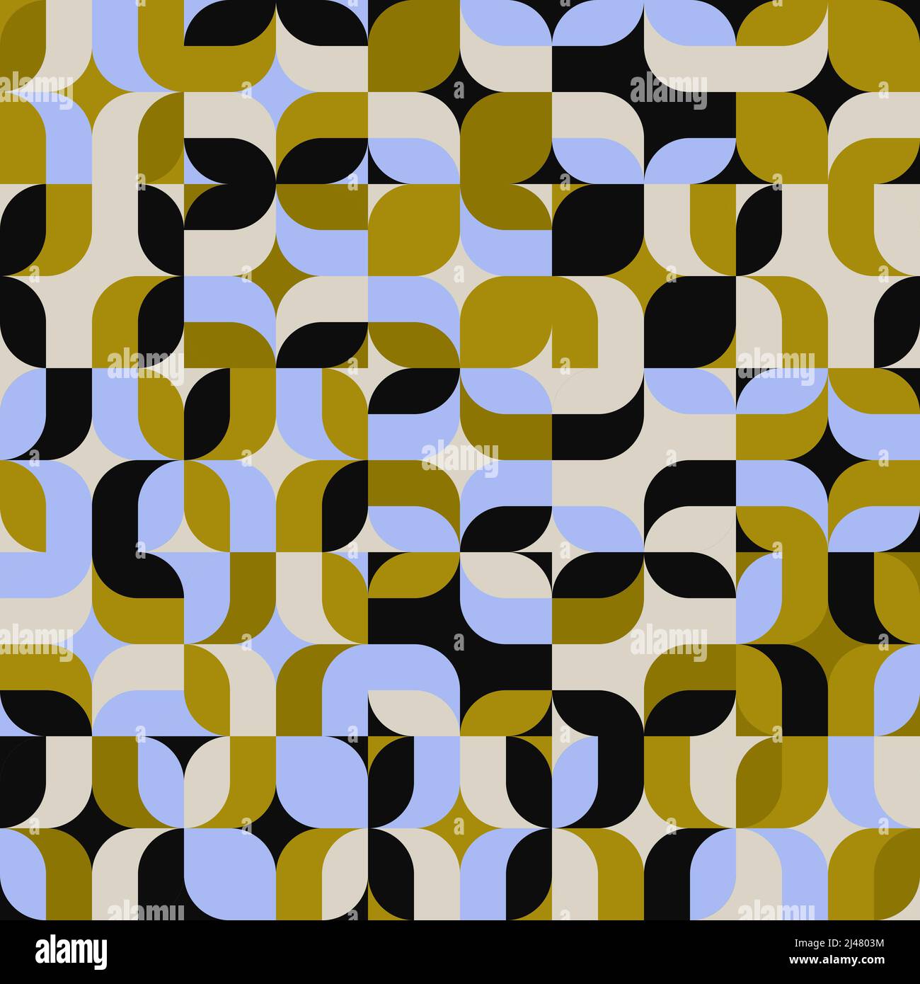 Moderna arte del motivo a mosaico realizzata con forme geometriche astratte e varie forme di colore. Elementi di grafica digitale per poster, copertina, arte, presen Illustrazione Vettoriale