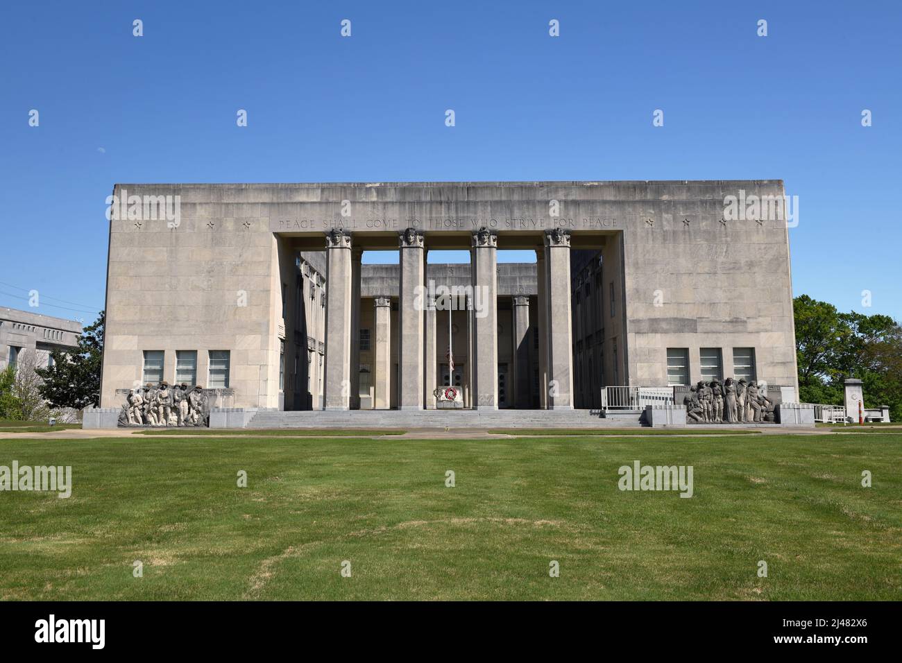 Il Mississippi War Memorial, onorando coloro che hanno combattuto per il Mississippi in guerre straniere. Jackson, Mississippi. Foto Stock