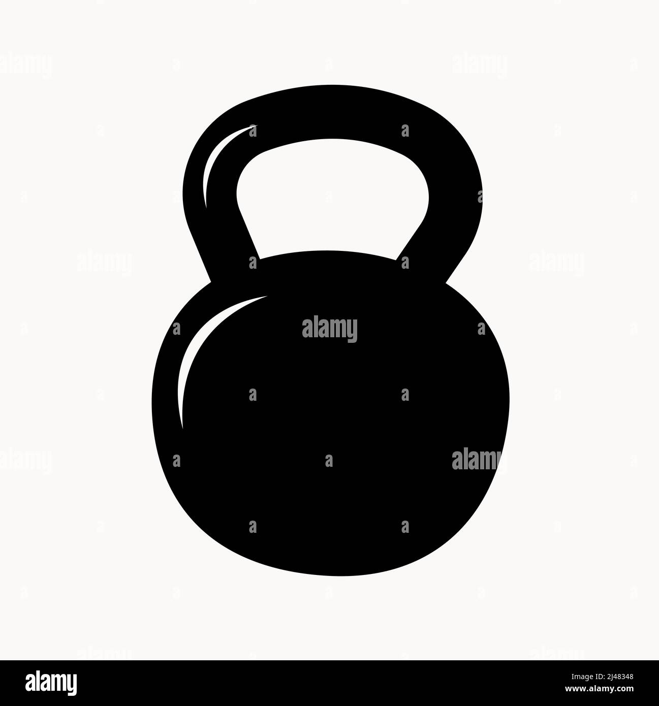 Icona di silhouette semplice DA KG, isolata Illustrazione Vettoriale