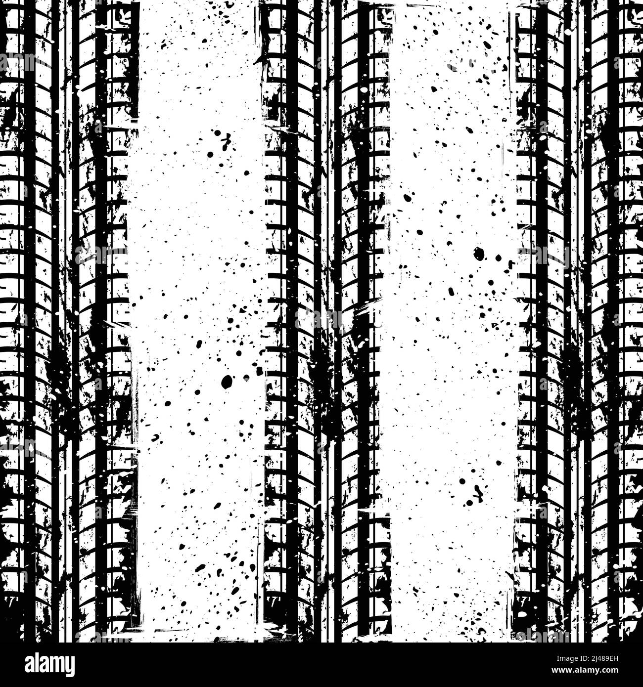 Carreggiata rettangolare gialla grunge Illustrazione Vettoriale