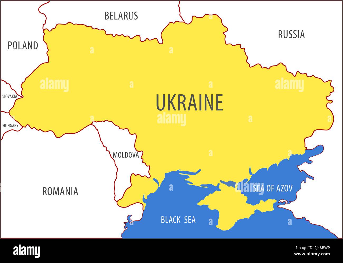 Mappa dell'ucraina meridionale Immagini Vettoriali Stock Alamy