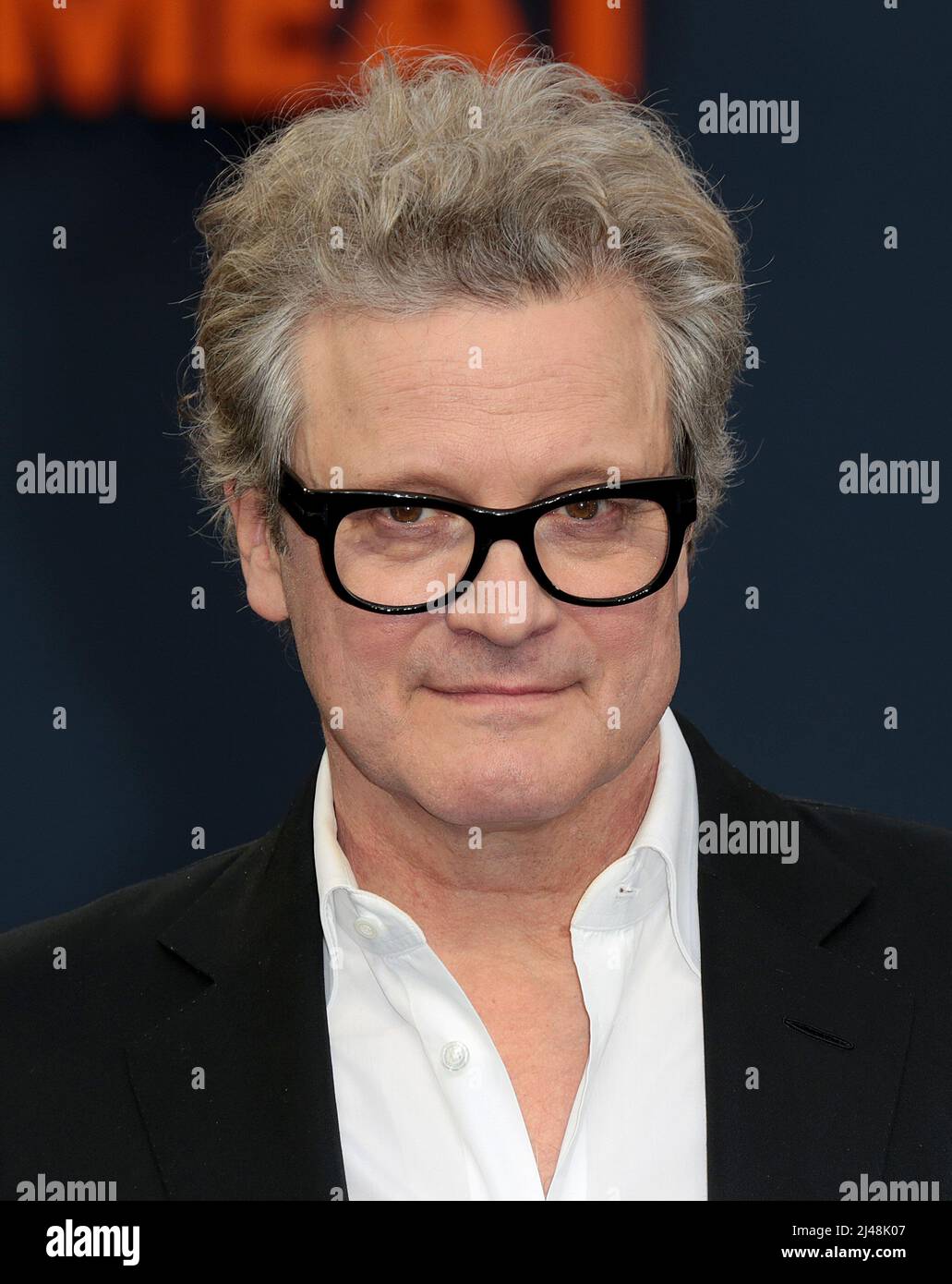 12 aprile 2022 - Londra, Inghilterra, Regno Unito - Colin Firth che partecipa alla prima del film di Operation mincemeat UK, Curzon Mayfair Foto Stock