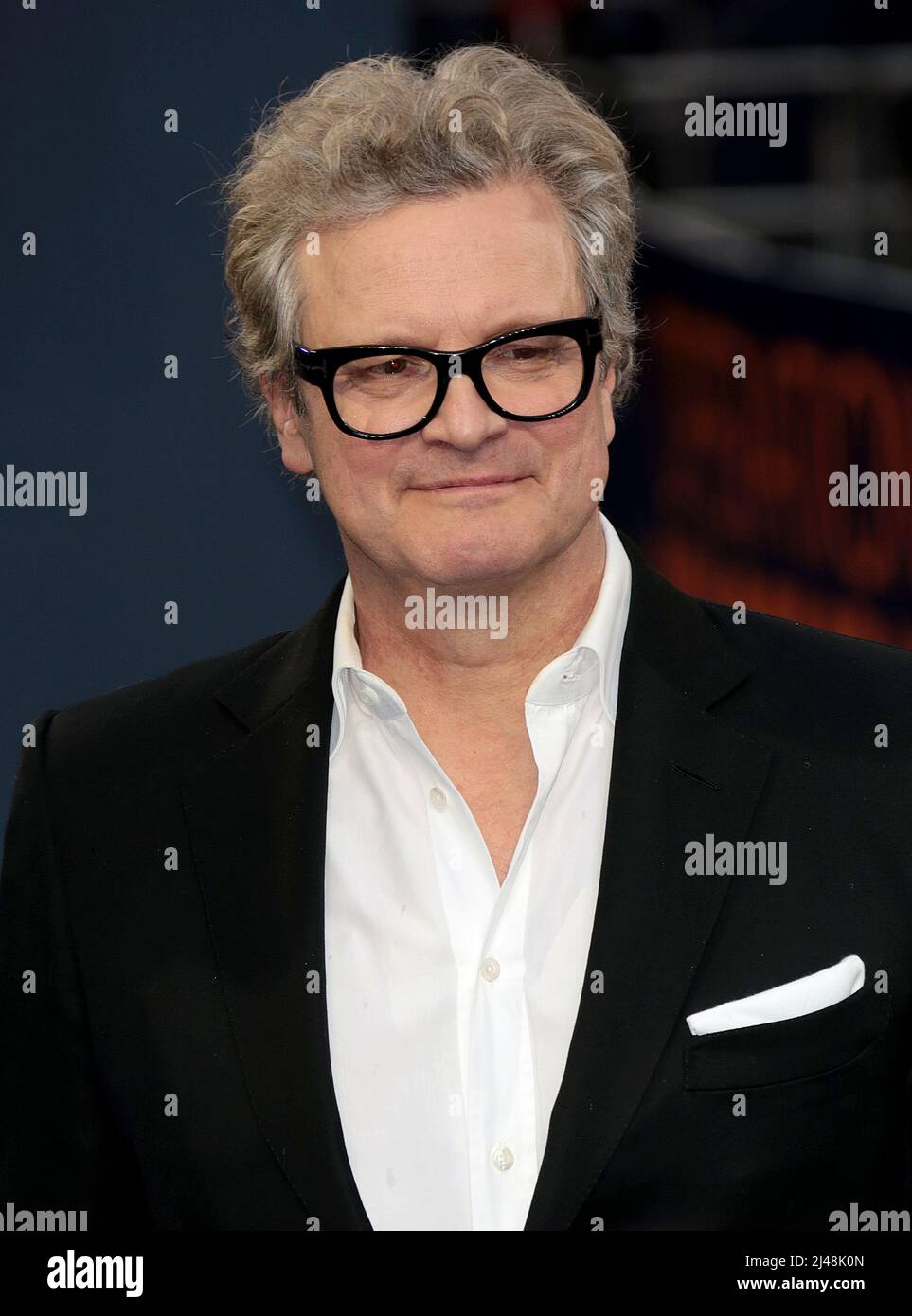 12 aprile 2022 - Londra, Inghilterra, Regno Unito - Colin Firth che partecipa alla prima del film di Operation mincemeat UK, Curzon Mayfair Foto Stock