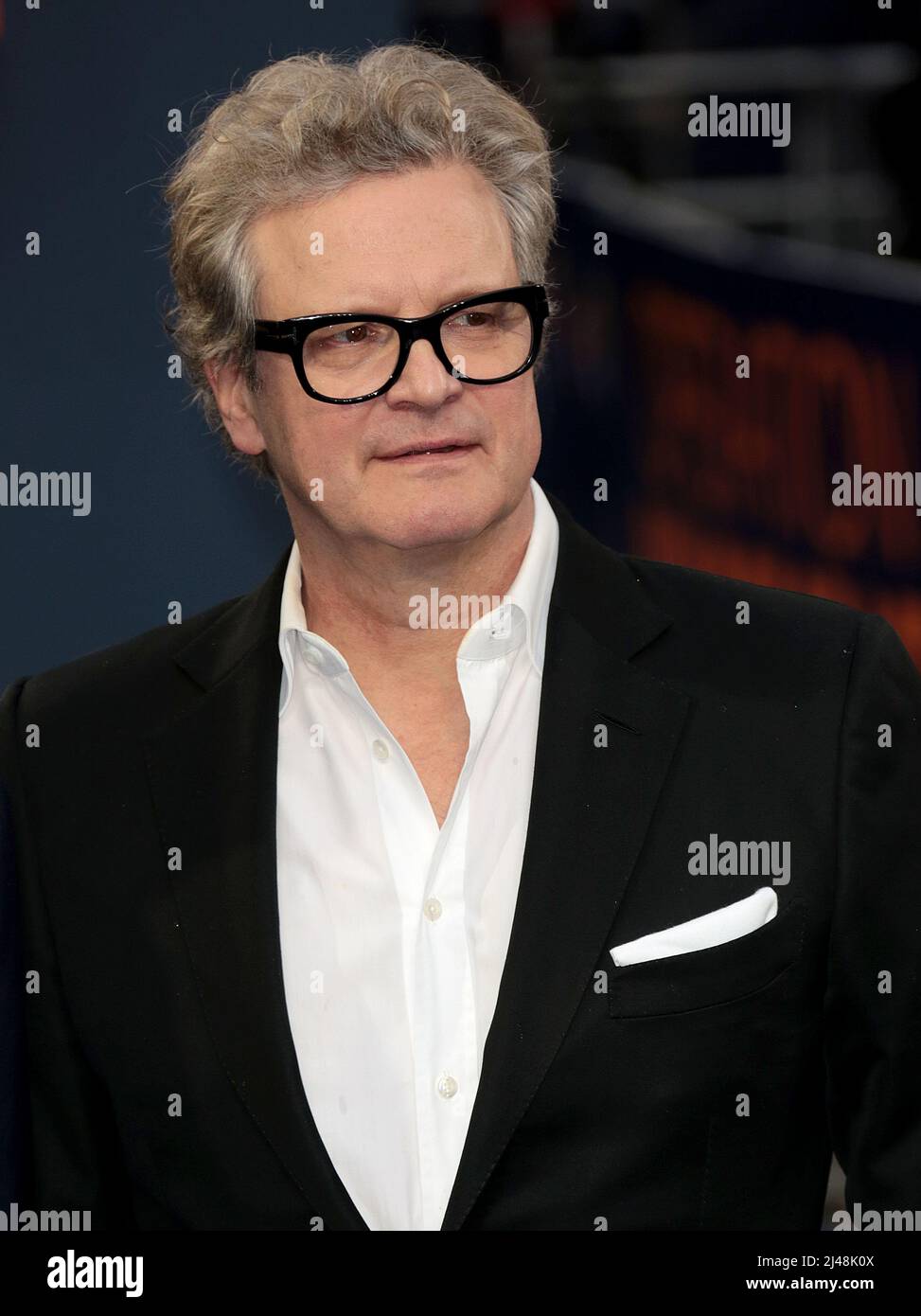 12 aprile 2022 - Londra, Inghilterra, Regno Unito - Colin Firth che partecipa alla prima del film di Operation mincemeat UK, Curzon Mayfair Foto Stock