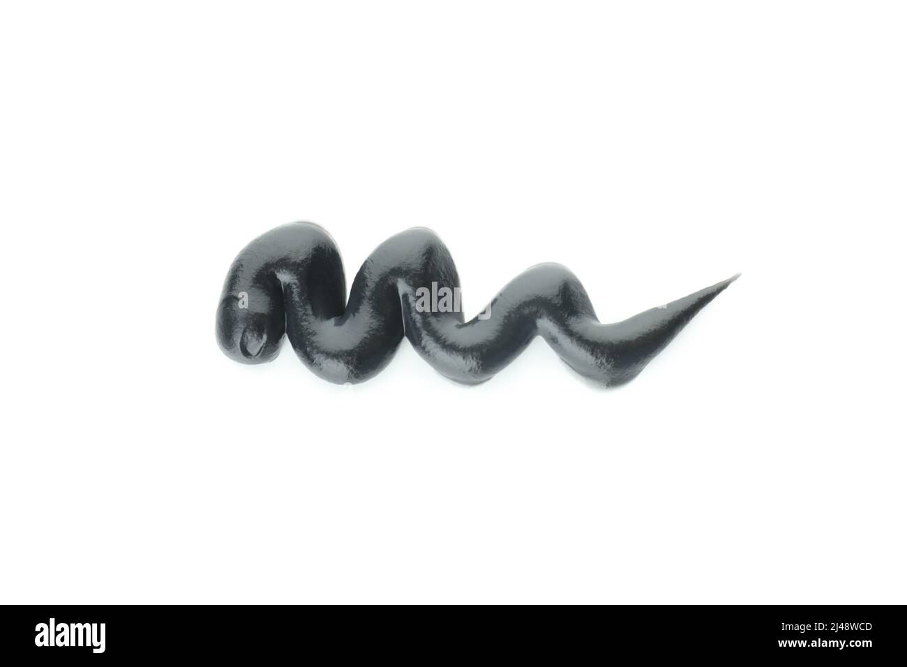 Dentifricio isolato su sfondo bianco, primo piano Foto Stock