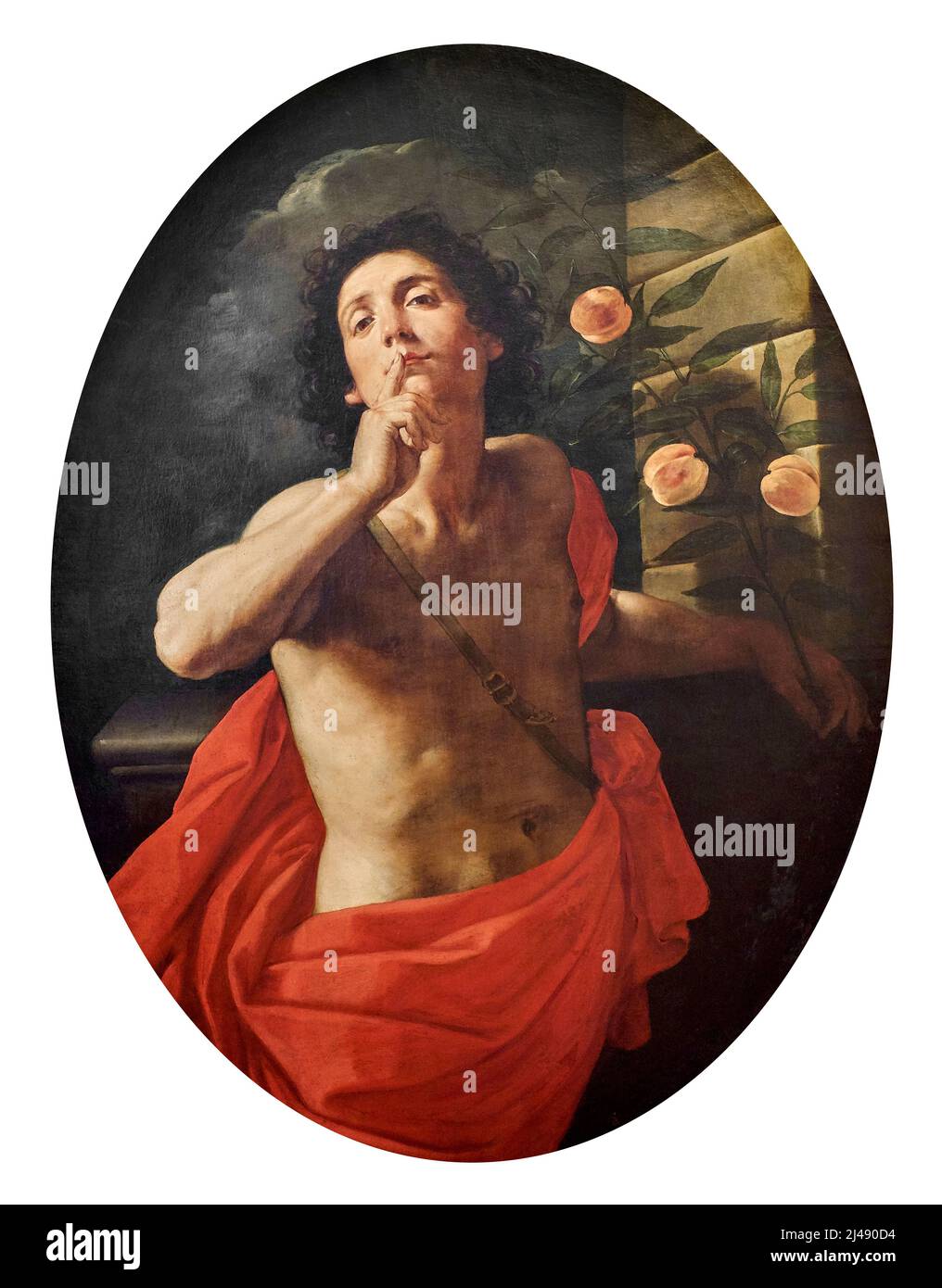 Il silenzio - olio su tela - Michele Desubeo detto Michele fiammingo - XVII secolo - Bologna, Quadreria di Palazzo Rossi Poggi Marsili Foto Stock