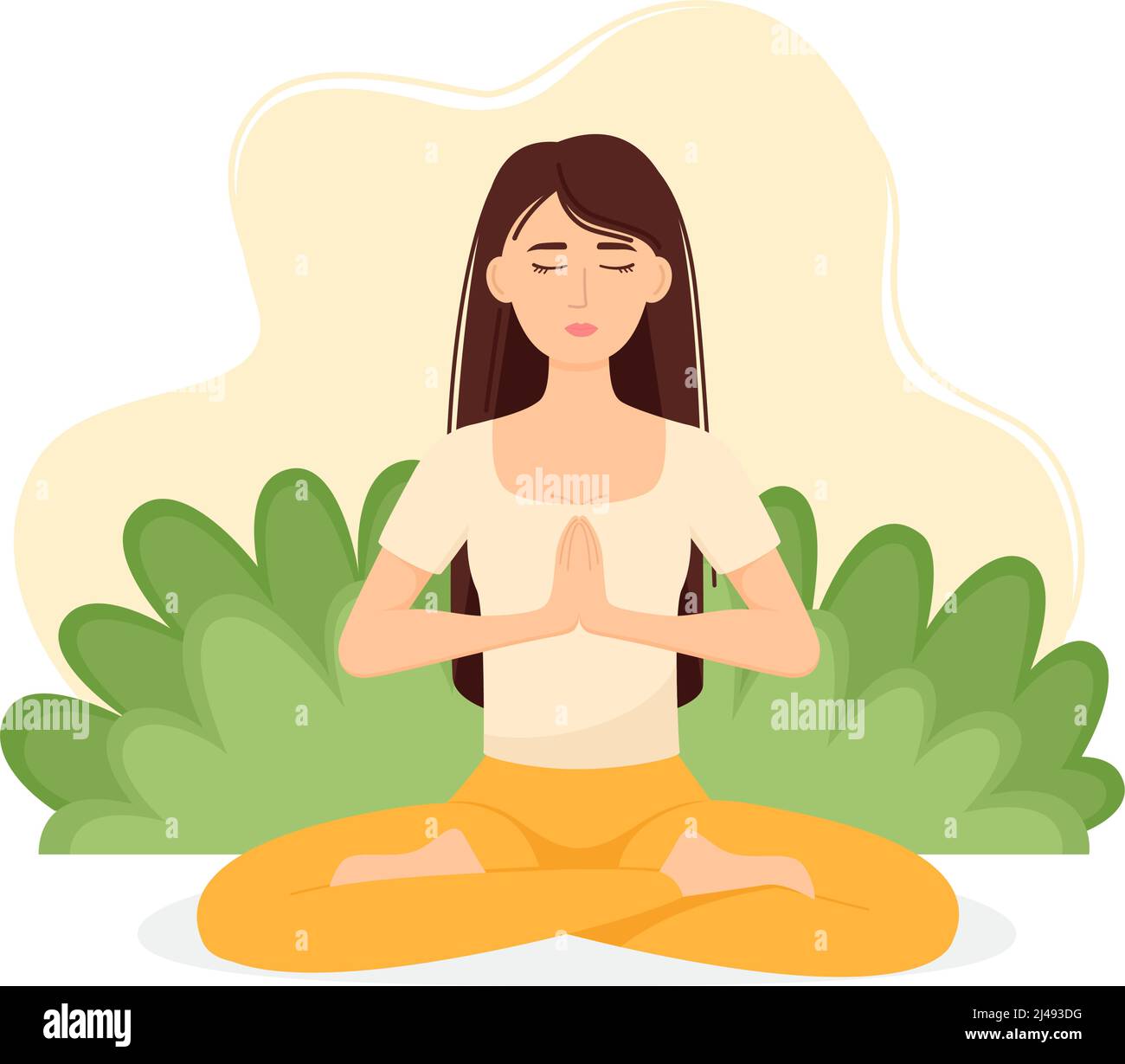 Posizione di meditazione Immagini Vettoriali Stock - Alamy