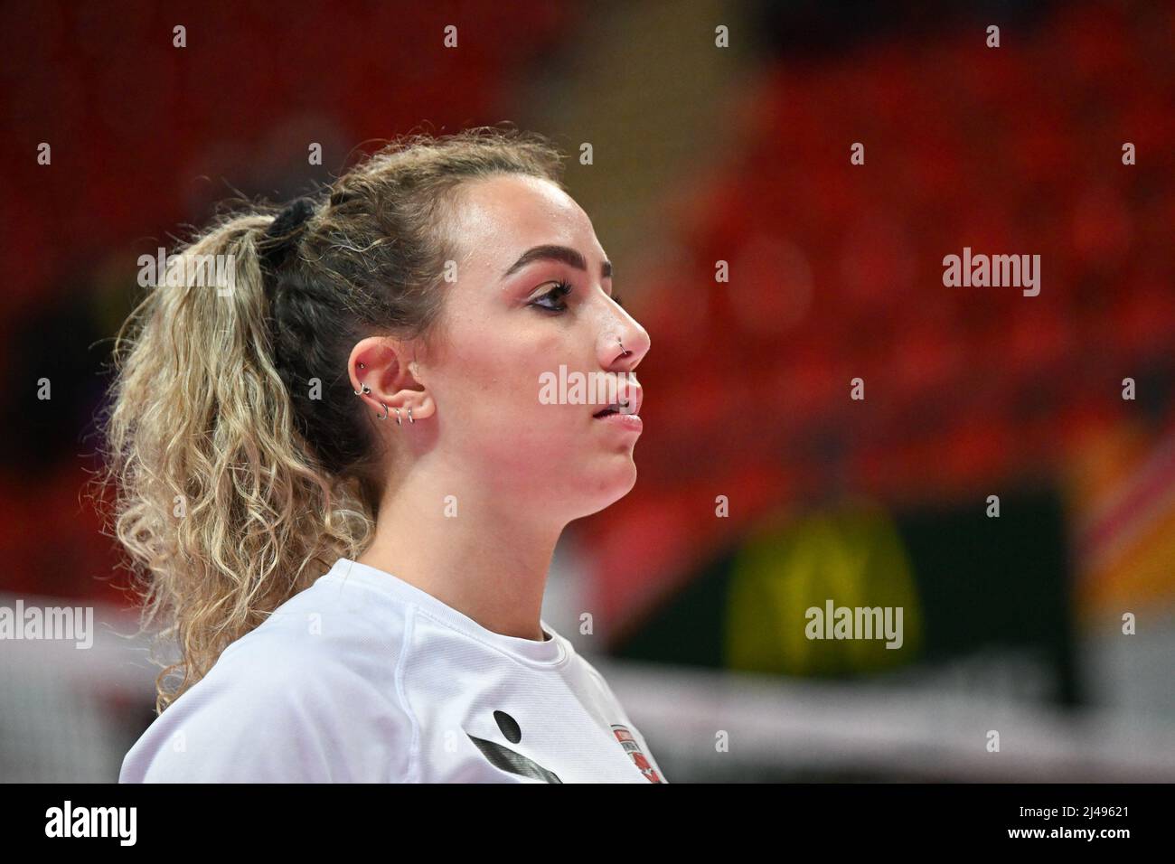 Cuneo, Italia. 12th Apr 2022. Bernardo Cuneo vs Igor Gorgonzola Novara, Pallavolo Serie Italiana A1 Donne Match a Cuneo, Italia, Aprile 12 2022 Credit: Independent Photo Agency/Alamy Live News Foto Stock