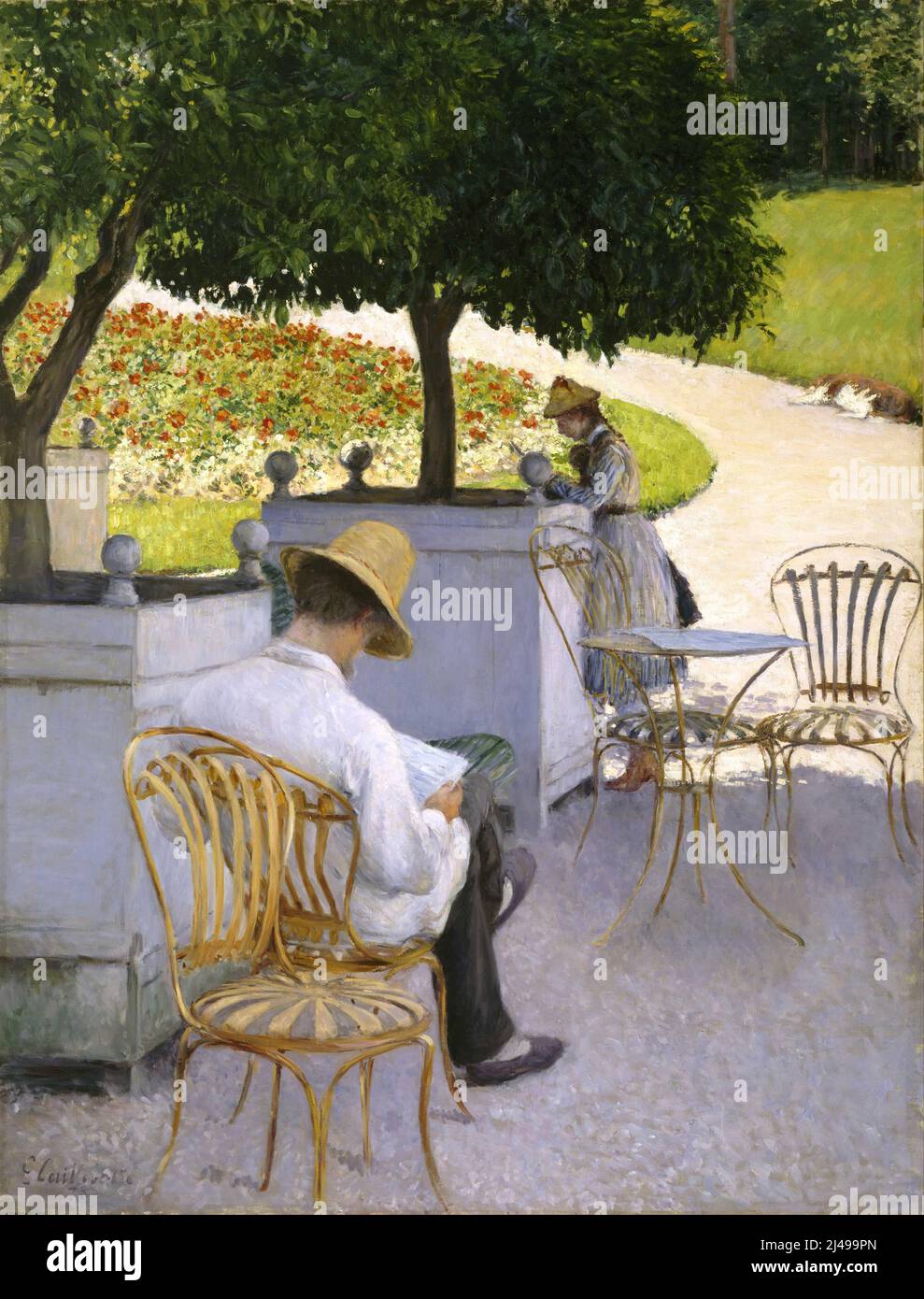 Gustave Caillebotte (1848–1894) : gli alberi d'arancio Date1878 Foto Stock