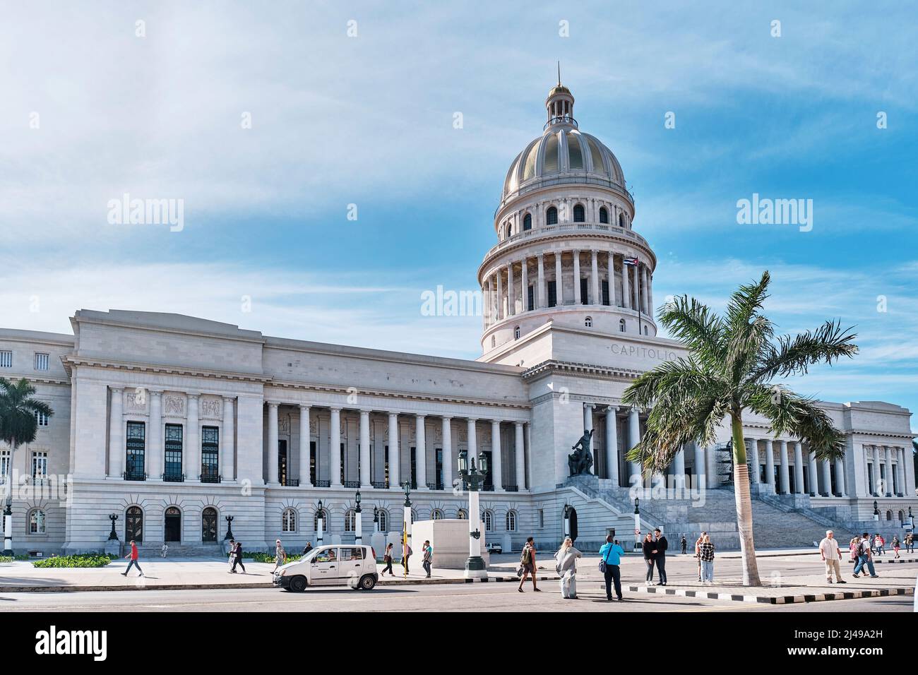 Palazzo del Campidoglio nel quartiere centrale di l'Avana, Cuba. Foto Stock