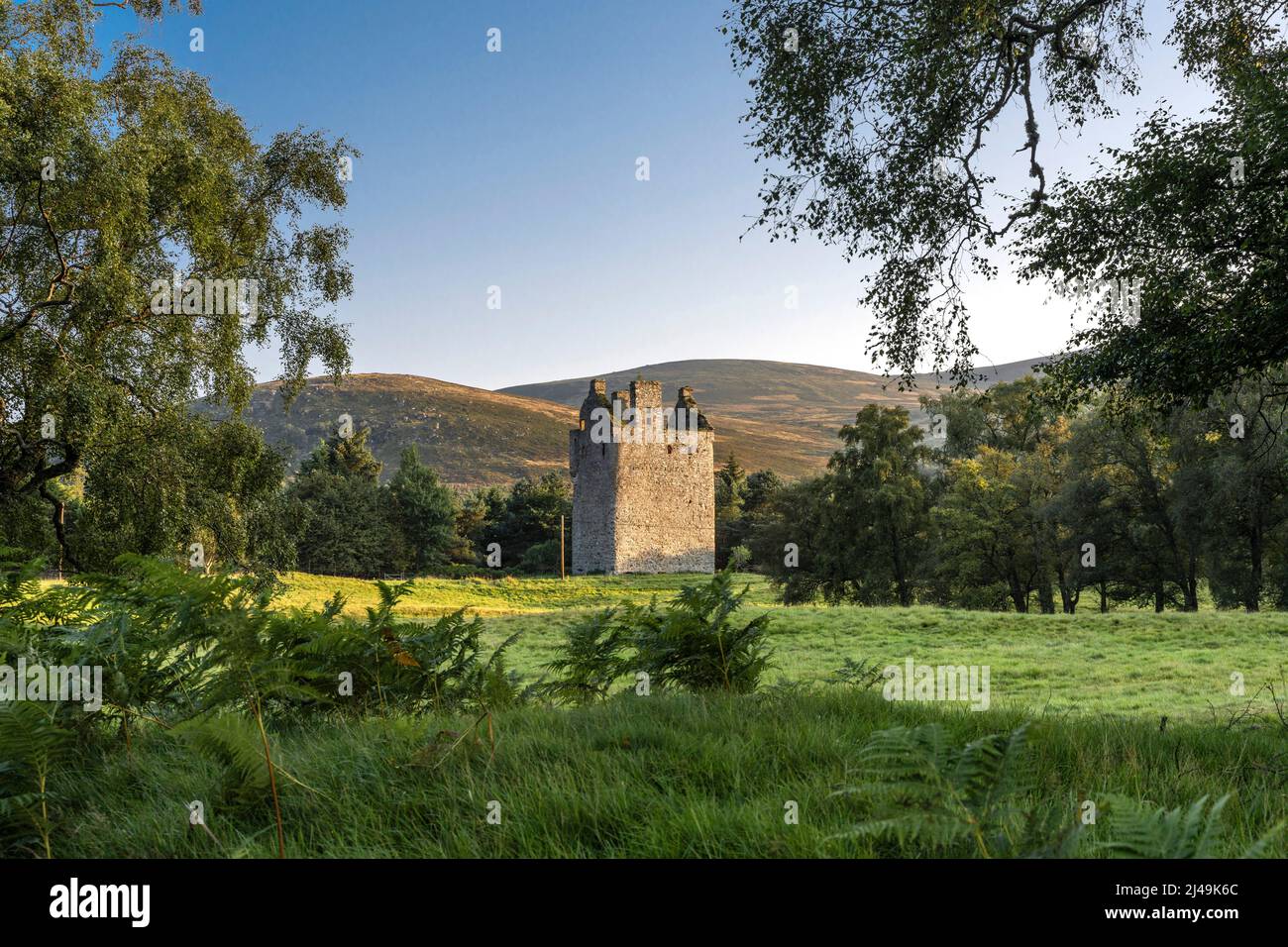 castello di invermark, glen esk, angus Foto Stock