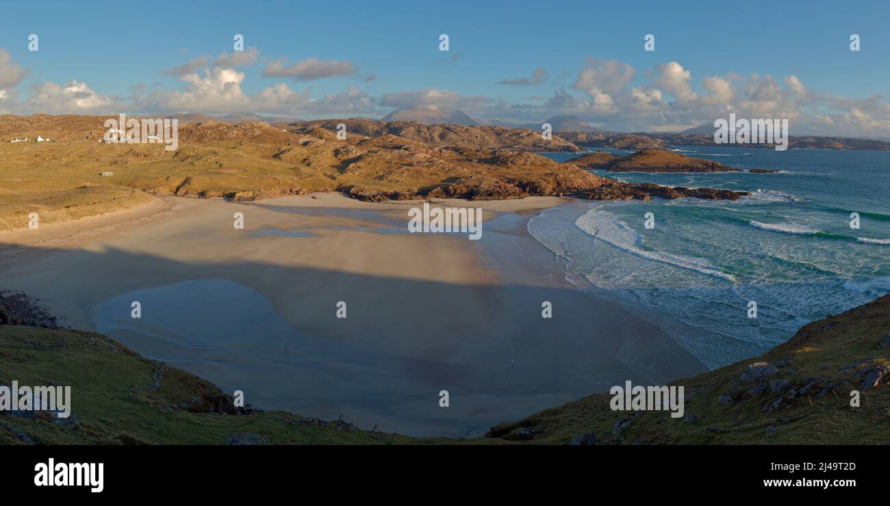 Polin Beach, Sutherland, Scozia Foto Stock