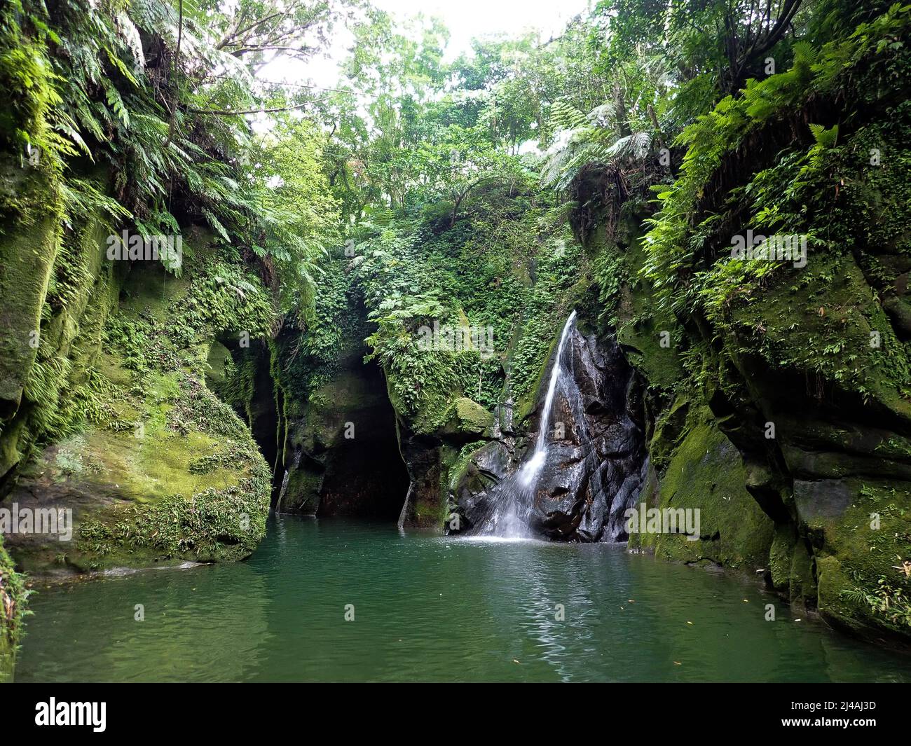 Il canyon di slot di Wormhole nel distretto di Pingxi, contea di Taipei Foto Stock