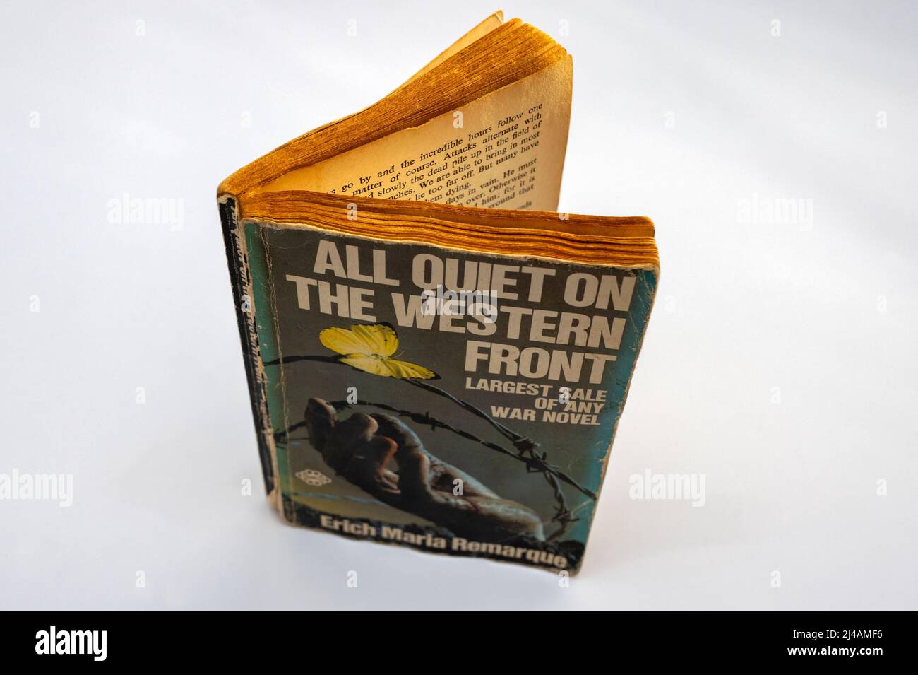 Tutto tranquillo sul fronte occidentale da Erich Maria Remarque la più grande vendita di qualsiasi romanzo di guerra Foto Stock