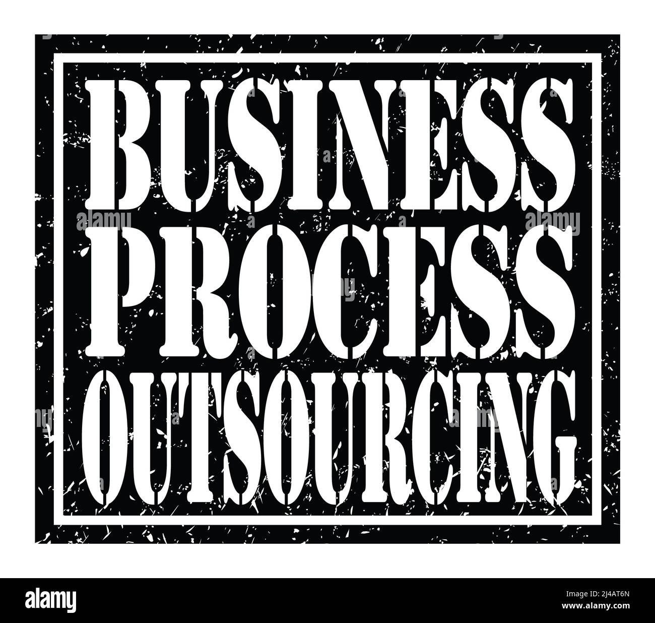 OUTSOURCING DEI PROCESSI AZIENDALI, parole scritte sul segno nero del timbro Foto Stock OUTSOURCING DEI PROCESSI AZIENDALI, parole scritte sul segno nero del timbro Foto Stock