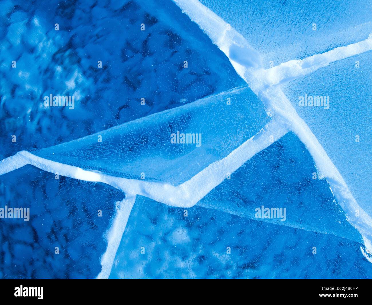 Ghiaccio e neve dettaglio all'aperto, sfondo, tessitura Foto Stock