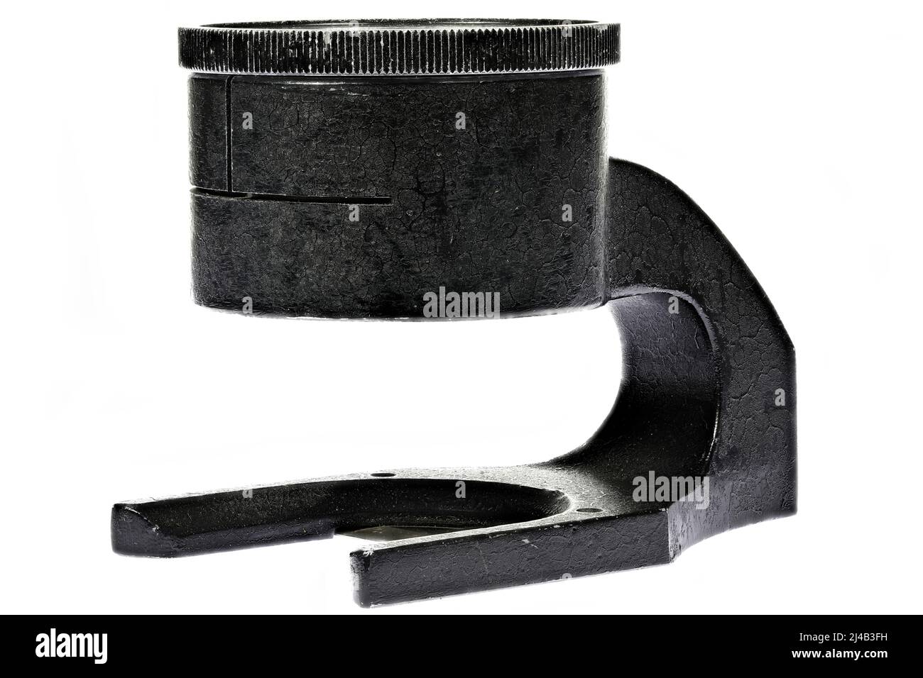 vecchio tester di lino isolato su sfondo bianco Foto Stock