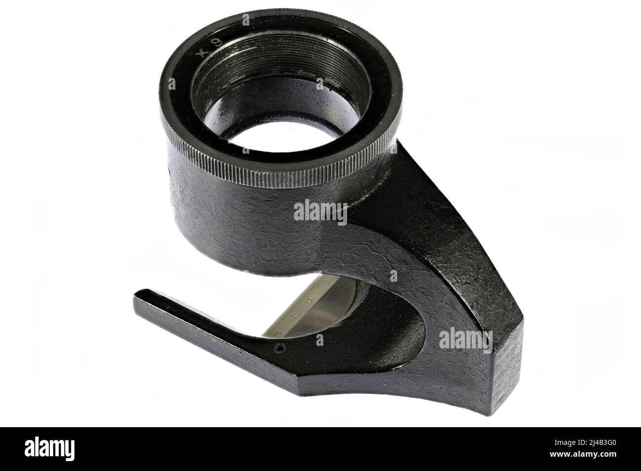 vecchio tester di lino isolato su sfondo bianco Foto Stock