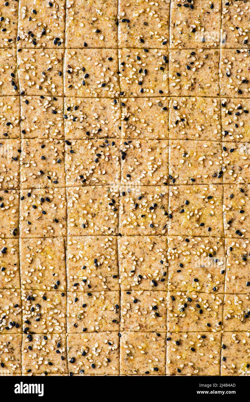 Primo piano Sourpaste Crackers Foto Stock
