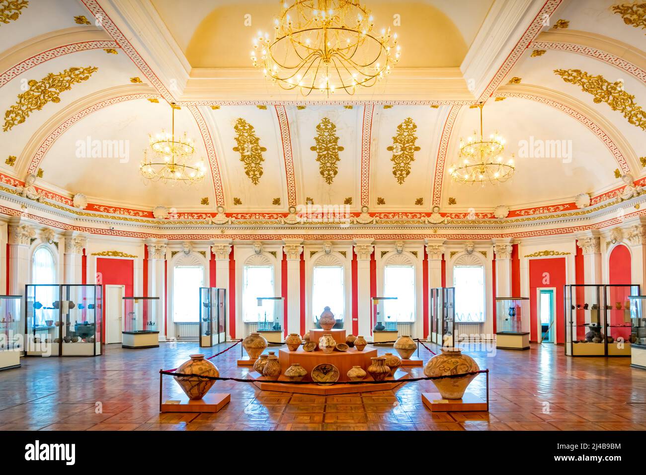 Interno del Museo Nazionale di Storia a Chisinau Moldavia Foto Stock