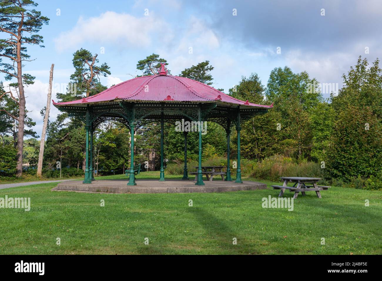 Chiosco nel Parco di Point Pleasant della città di Halifax (Nova-Scozia, Canada) Foto Stock