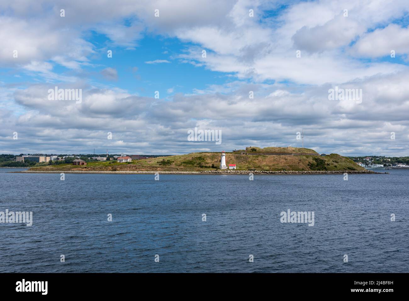 Georges Island National Historic Site nel porto di Halifax, Nuova Scozia, Canada Foto Stock