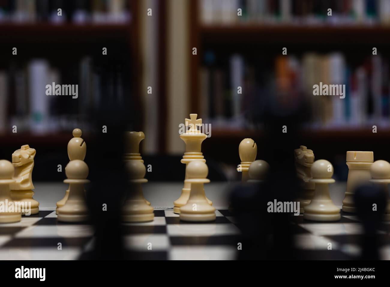 Pezzi del gioco degli scacchi Foto Stock
