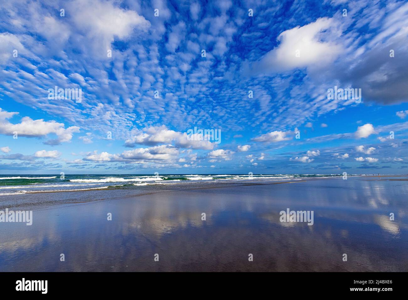 75 miglia di spiaggia su Fraser Island, Queensland, Australia Foto Stock