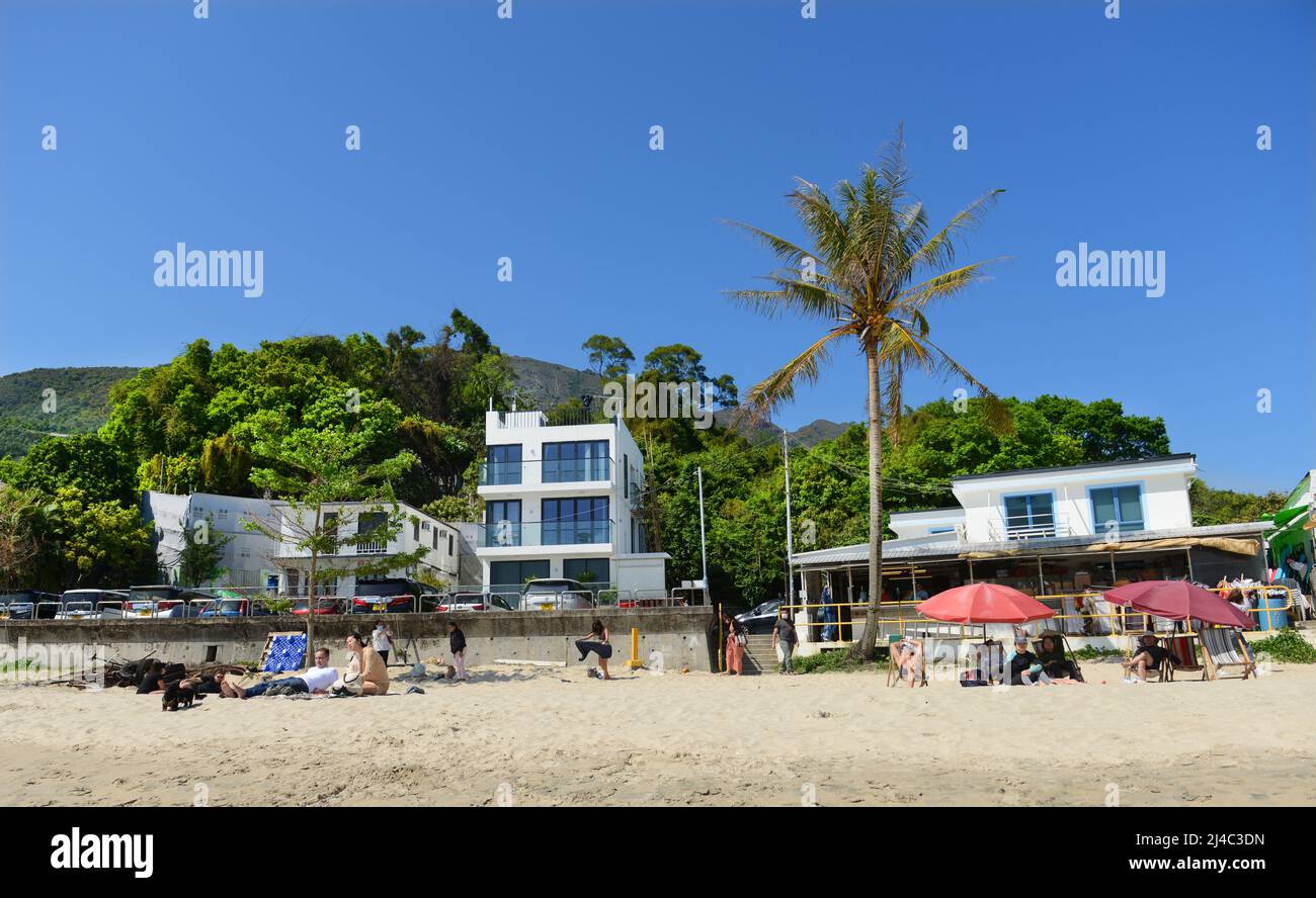 Upper Cheung Sha Beach, Lantau Island, Hong Kong. Foto Stock