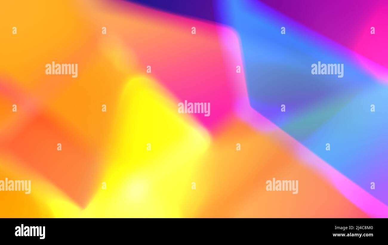 Sfondo astratto morbido, sfocato e colorato. Sfondo multicolore luminoso e dinamico con risoluzione 4K. Colori vivaci. Spazio di copia. Foto Stock