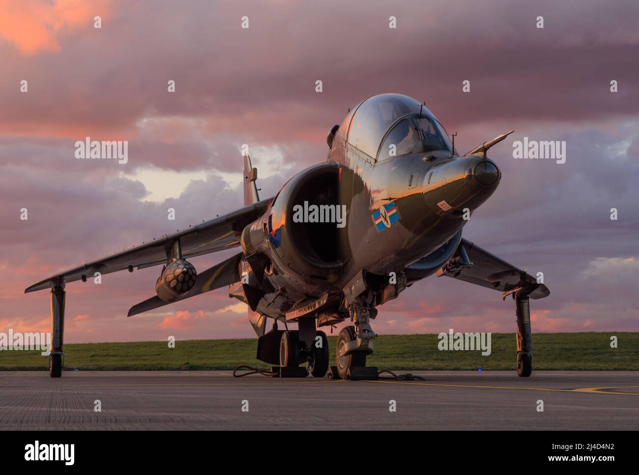 Harrier T4 XZ146 alla RAF Wittering Foto Stock