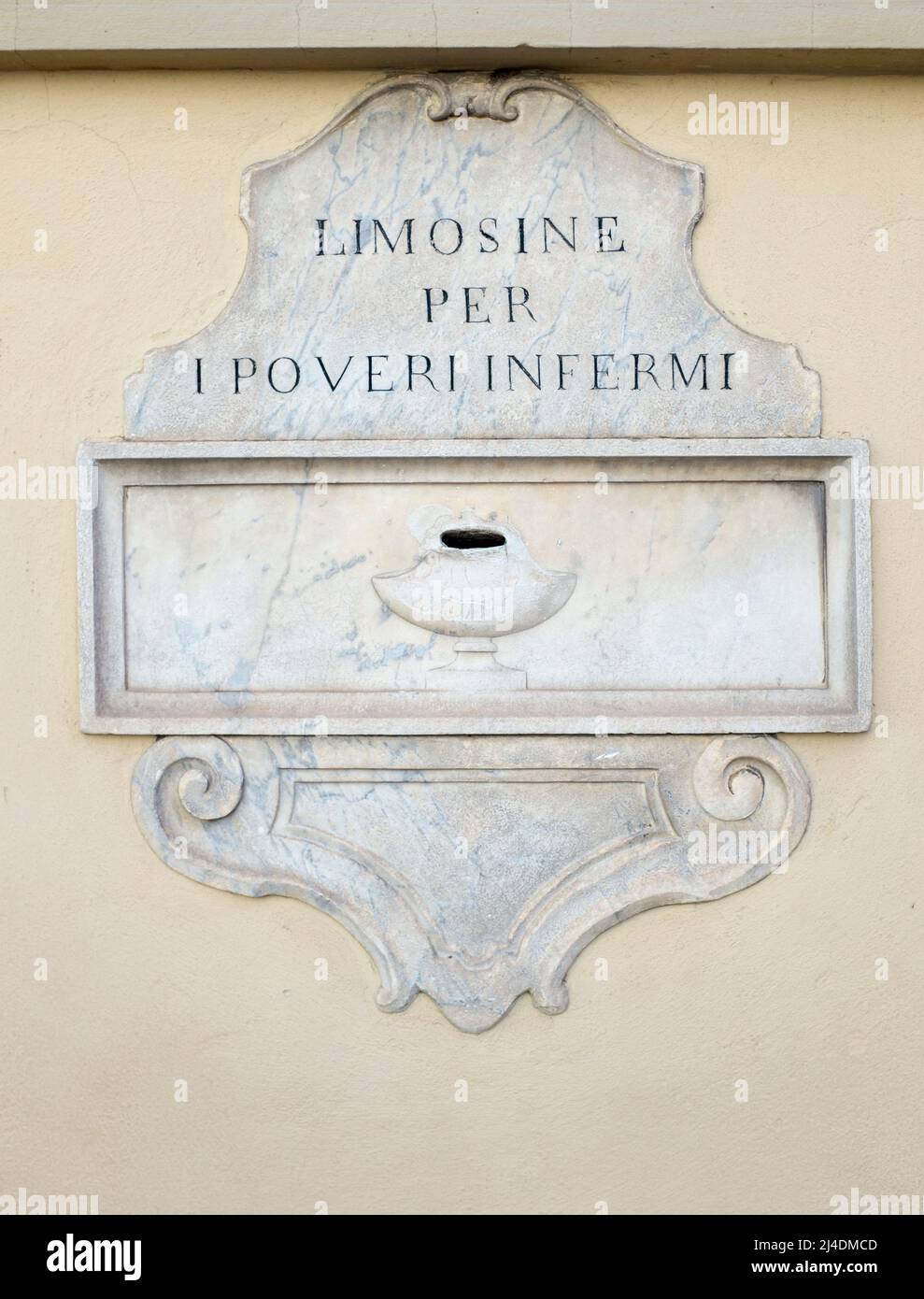 Beneficenza Box per la povera Firenze Italia Foto Stock