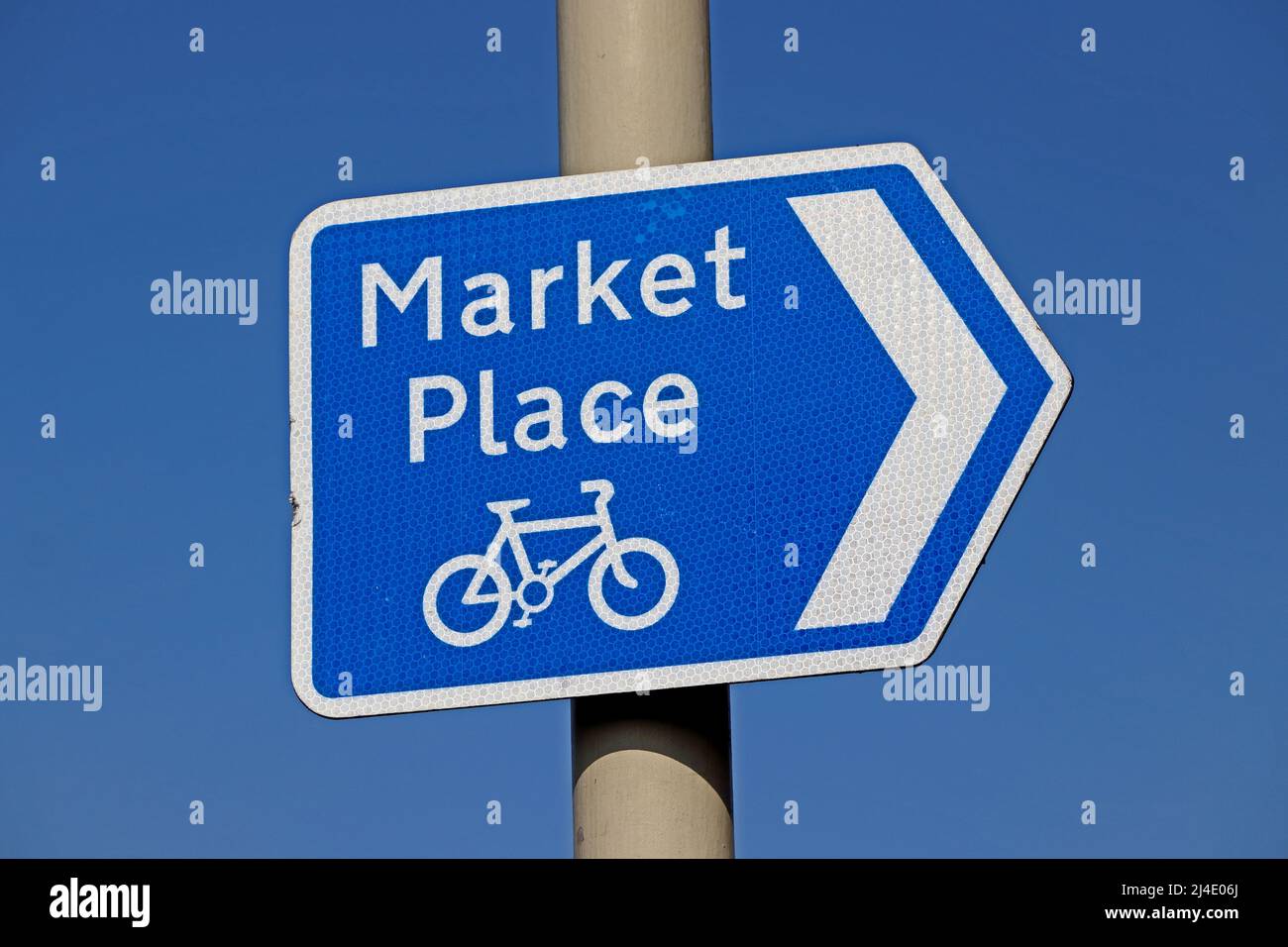 Cartello stradale Market Place Foto Stock