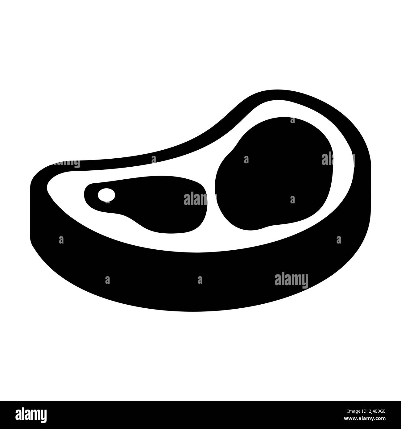 Bistecca di manzo icona. Illustrazione vettoriale Illustrazione Vettoriale