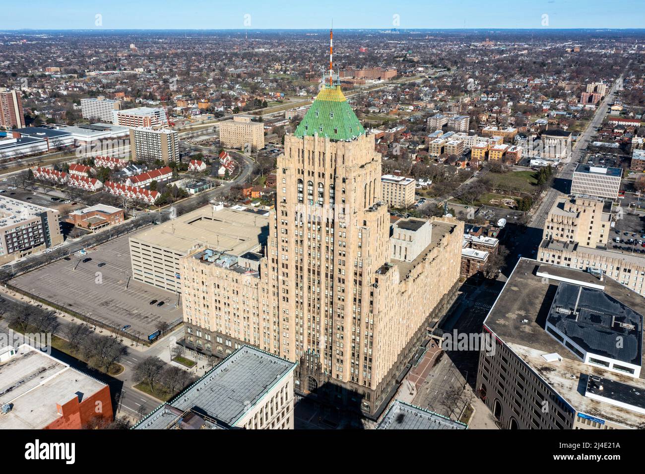 Fisher Building, Detroit, MICHIGAN, USA Foto Stock