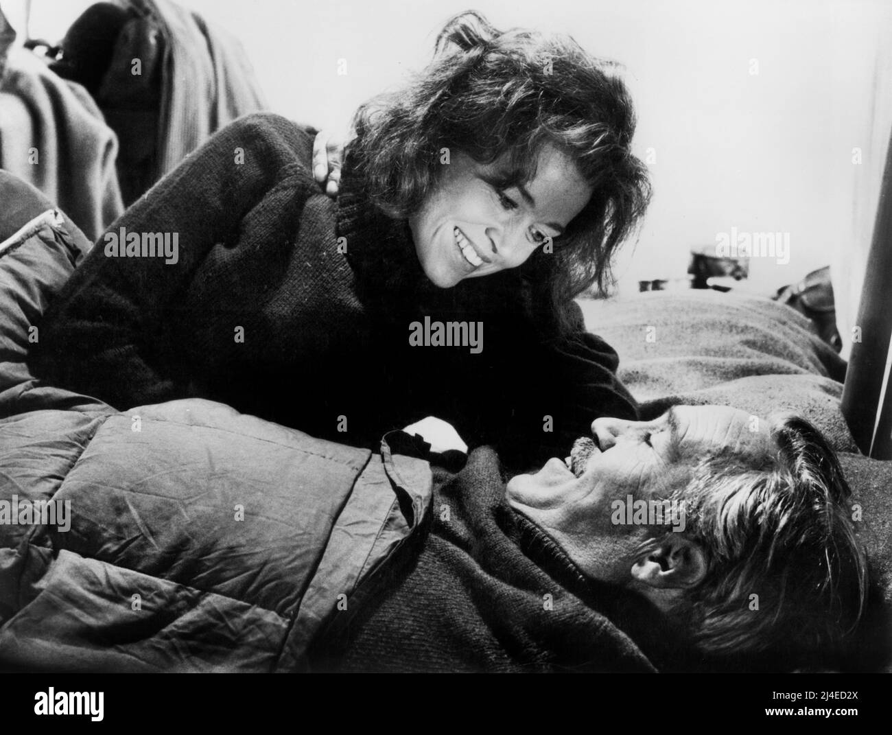 Jane fonda, Jason Robards, on-set of the Film, 'Julia', 20th Century-Fox, 1977 Foto Stock