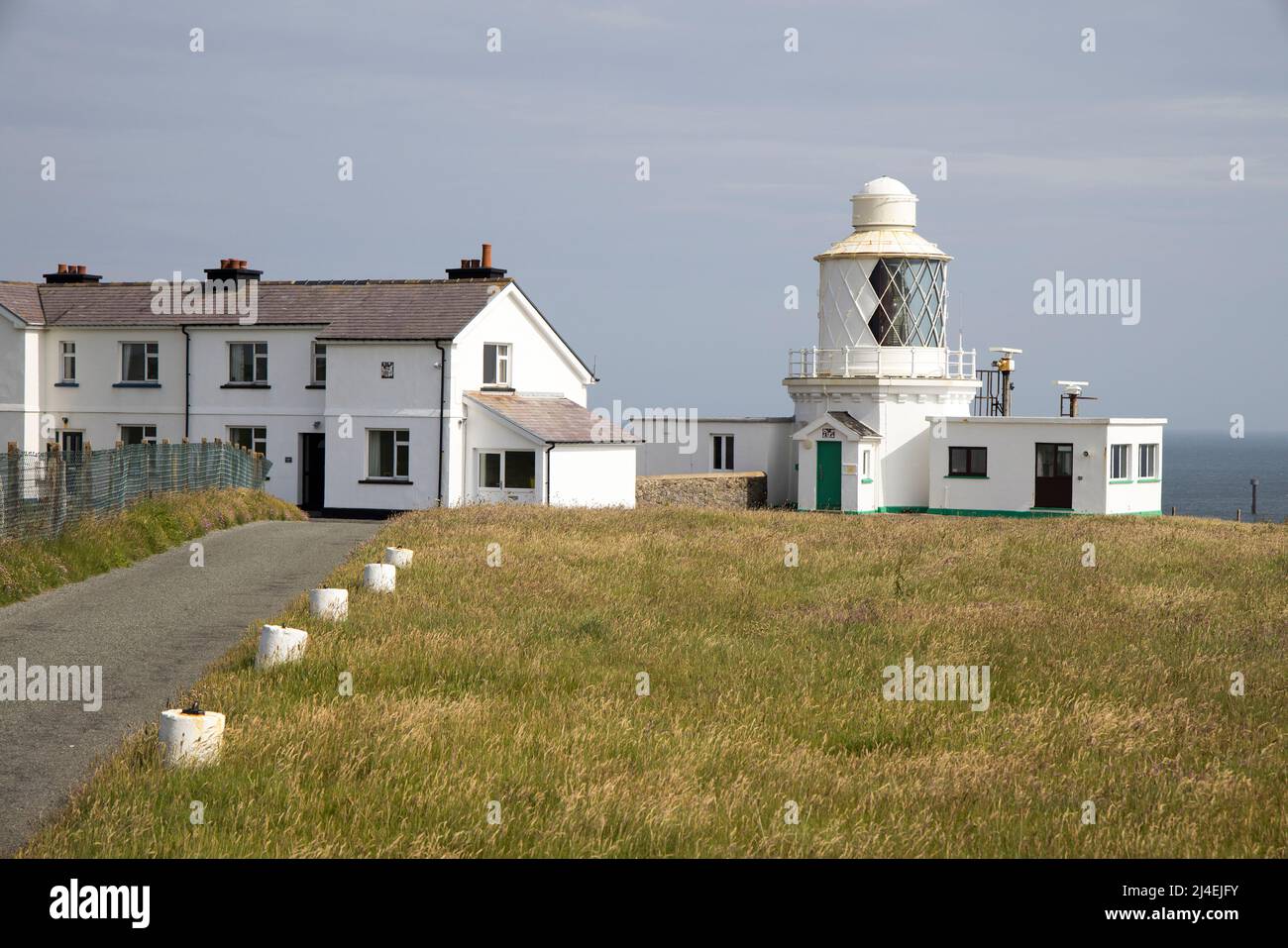 Faro St Ann's Head, Dale, Pembrokeshire, Galles, Regno Unito Foto Stock