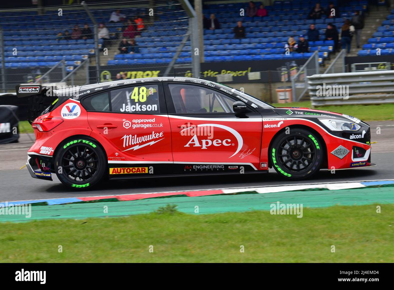 Ollie Jackson, Ford Focus ST, Btcc torna in azione in preparazione alla stagione di gara 2022, Btcc, British Touring Car Championship, Launch Day Foto Stock