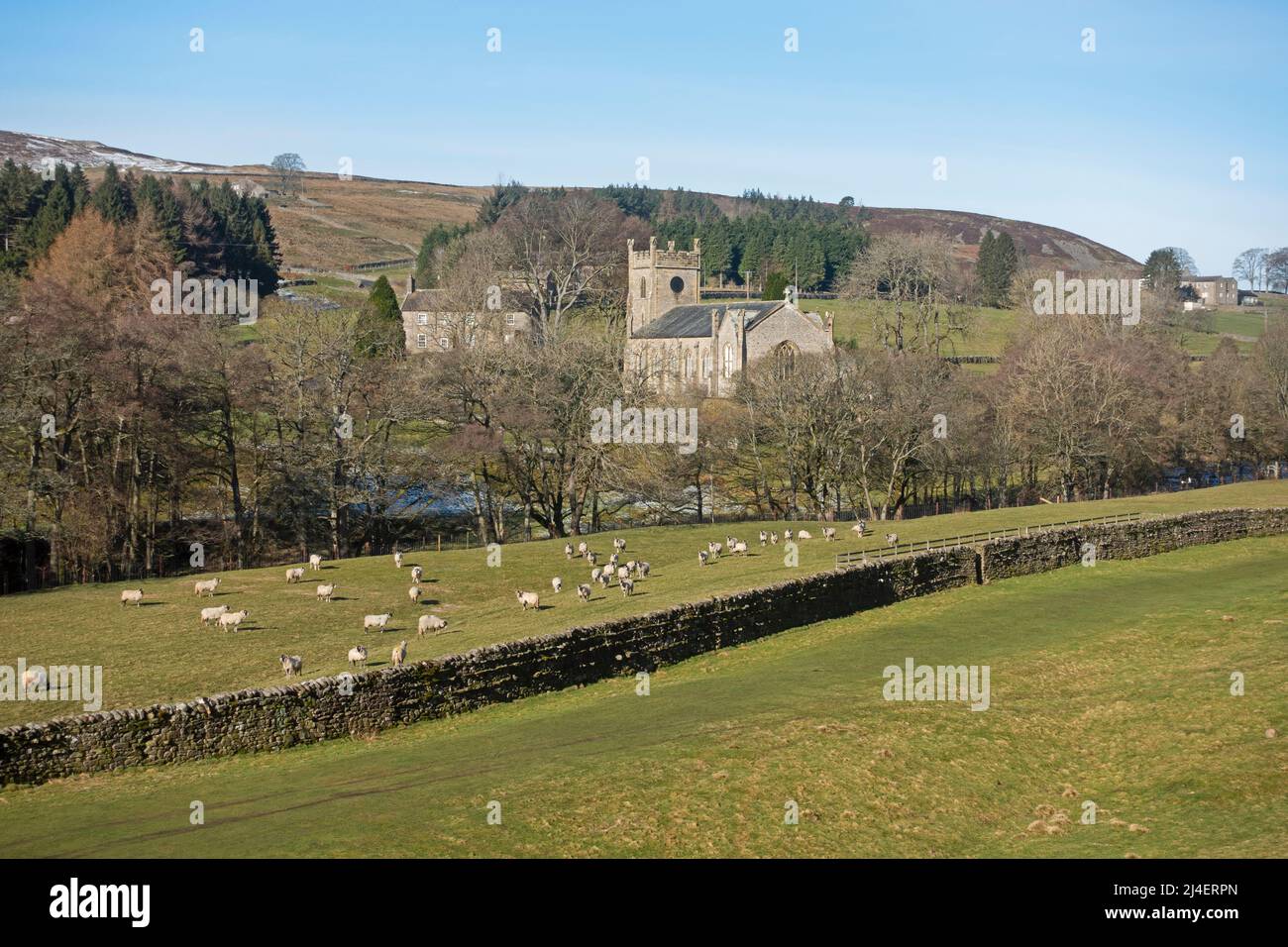 Langthwaite, Arkengarthdale, Yorkshire Dales National Park Foto Stock