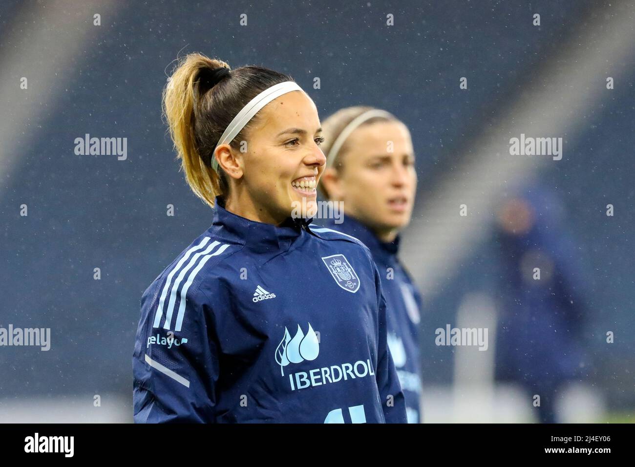 Claudia Zornoza Sanchez, calciatore spagnolo che gioca a centrocampista per il Real Madrid nella Primera Division e per la nazionale femminile spagnola. Zor Foto Stock