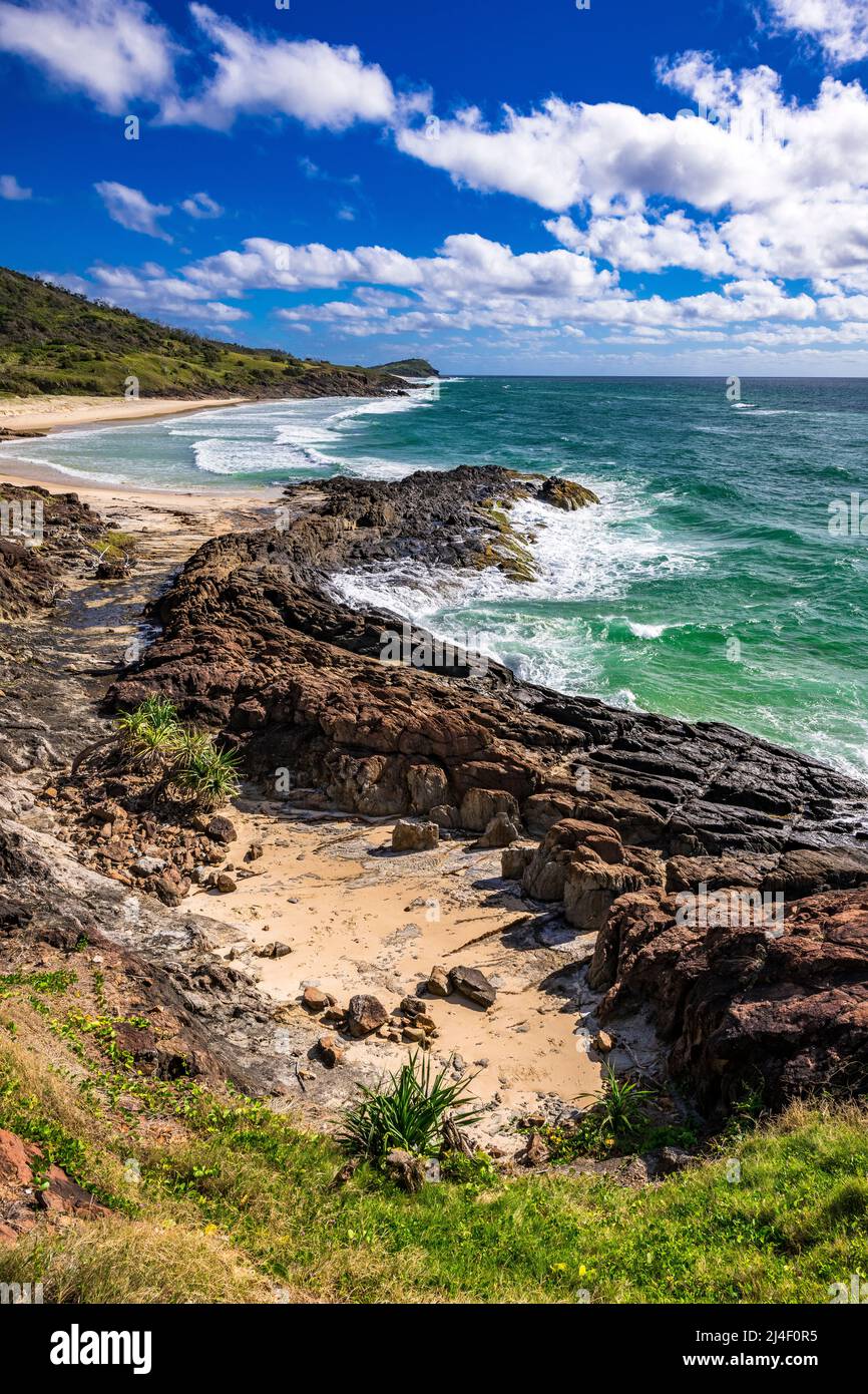 Champagne Pools a Fraser Island, Queensland, Australia Foto Stock