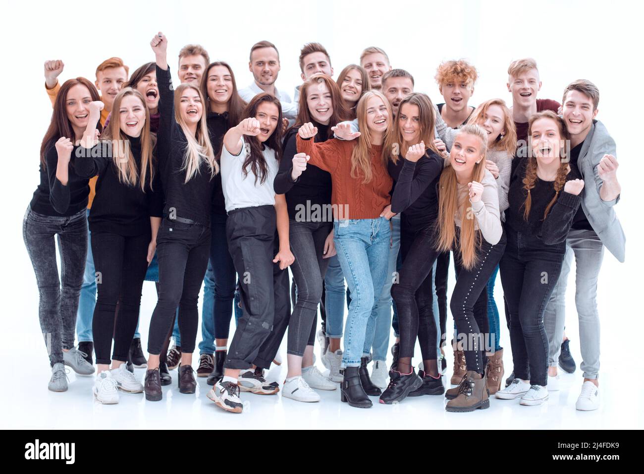 un grande gruppo di giovani gay che stanno insieme Foto Stock