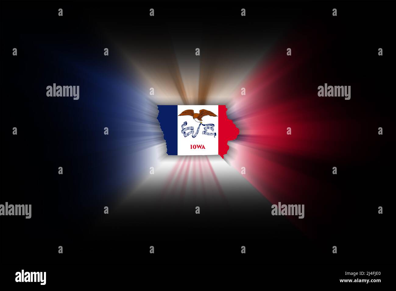 Bandiera Dell'iowa Con La Bandiera | Foto Gratis - Foto 3